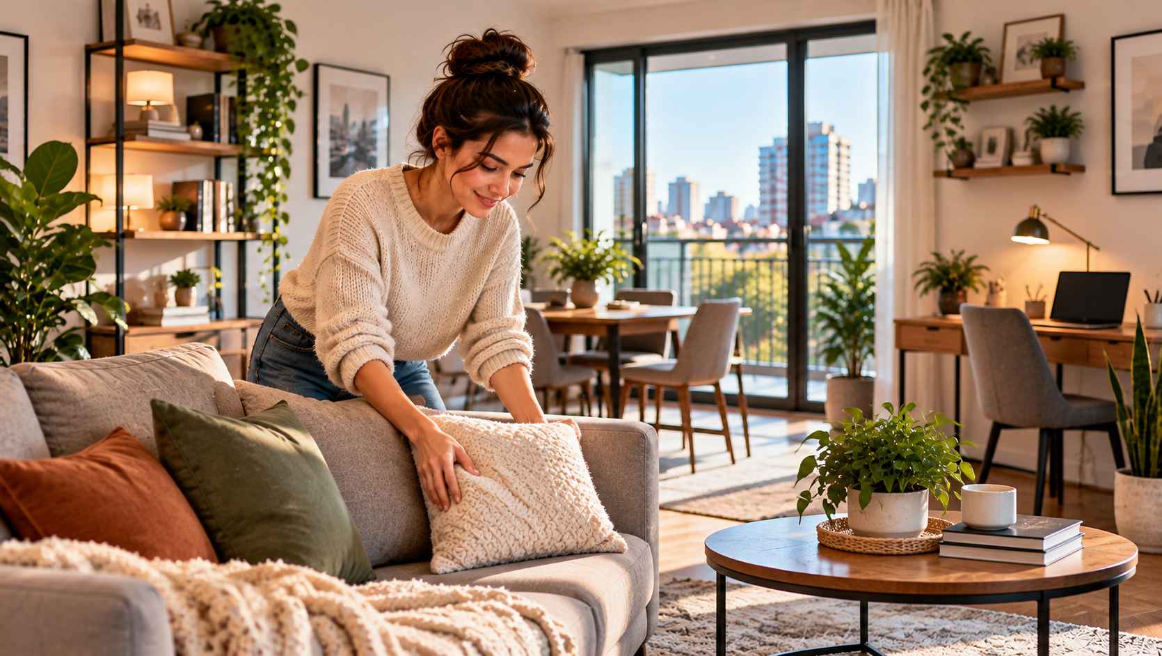 Cozy Scandinavian Living Room Moment